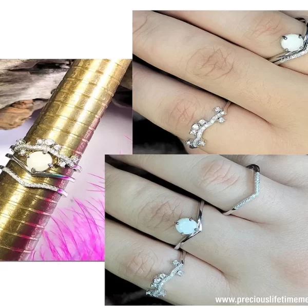 3in1 Princess Tiara Stacking Ring (S925)