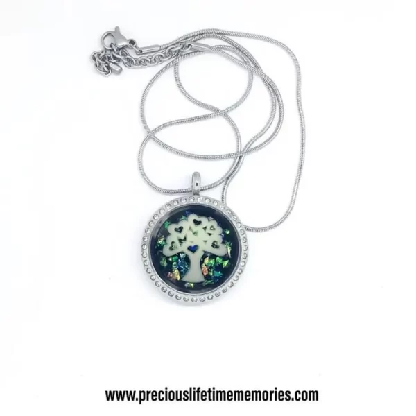 Tree Of Love Breastmilk Galaxy Glass Locket