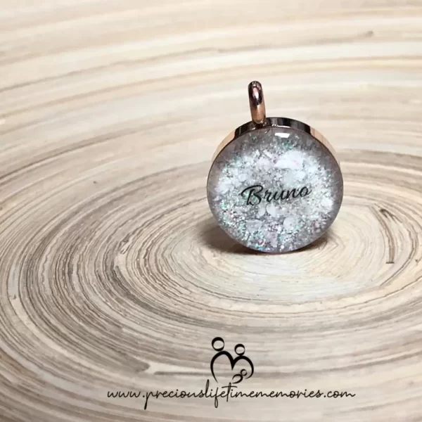 Cremation Classic Full Ashes Glitter Pendant (18mm)