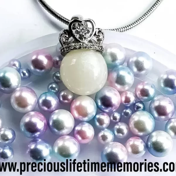 Princess Tiara Breastmilk Keepsake Jewelry Pendant