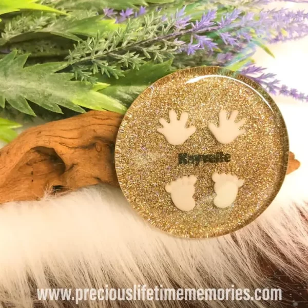 Breastmilk Hand And Feet Glitter Magnet