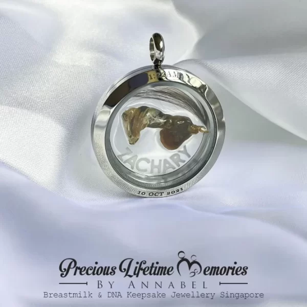 Triple Inclusion Glass Locket